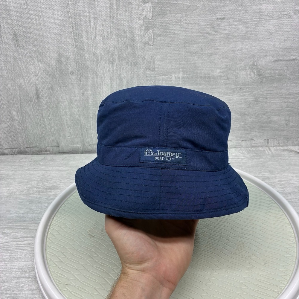 Vintage Tourney Bucket Hat Men OSFA Navy Blue Gore-Tex Waterproof USA Made